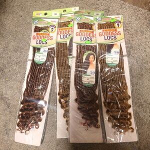 4 packs of Goddess Loc Crochet hair
